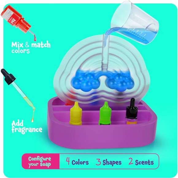 Unicorn Soap Making Kit - Girls Crafts DIY Project Age 6+ Year Old Kids Girl - Picture 3 of 7